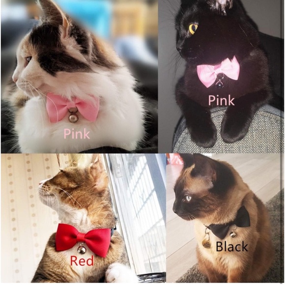 5for$10 Baby Pink Bell Cat Collar & Small Pet Collar Pet Accessories 10 Inches - Picture 8 of 9